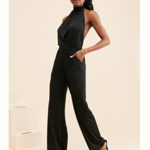Chic Black Halter Jumpsuit